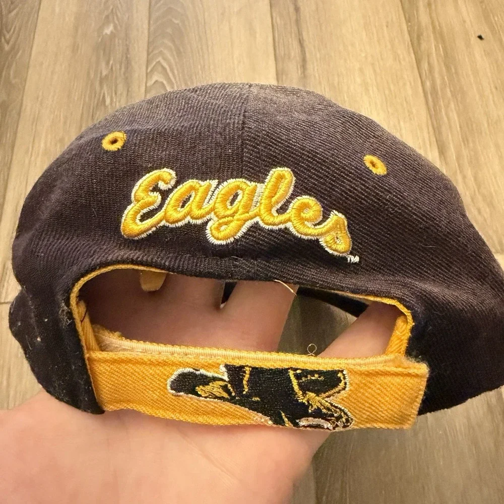 Lot Of 3 VTG 90s USM Southern Mississippi Golden Eagles Bar Hat Attack Eagle